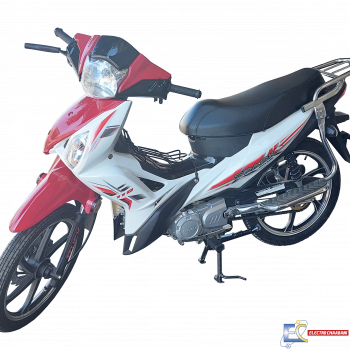 MOTOCYCLE SPARK ZF110 110CC - BLANC / ROUGE ( CARTE GRISE)