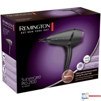Sèche Cheveux Remington Supercare Pro AC7100 - 2100W - Noir