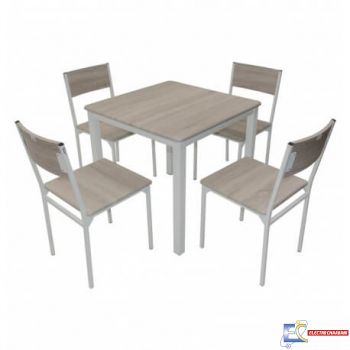 PACK SALLE A MANGER TABLE SERENA + 4 CHAISES SERENA PACK03