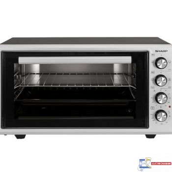 Four électrique SHARP 45 litres 1400 Watt, gril, ventilateur, argent x noir EO-S45-ES2