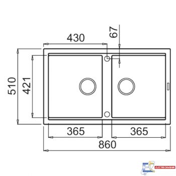 Évier Graniteck Focus SMART 90G - Gris