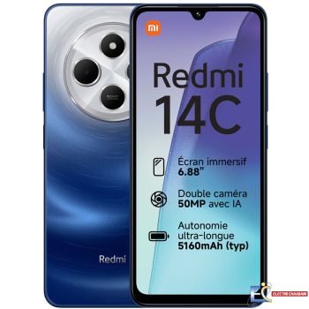 Smartphone XIAOMI Redmi 14C 4Go 128Go - Bleu
