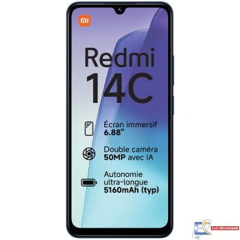 Smartphone XIAOMI Redmi 14C 4Go 128Go - Bleu