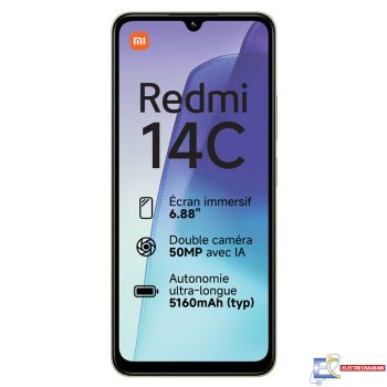 Smartphone XIAOMI Redmi 14C 6Go 128Go - Vert