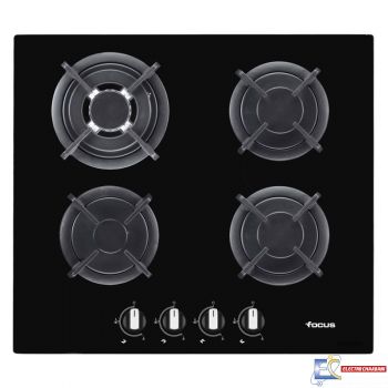 Plaque De Cuisson Focus 4 Feux 60 Cm Vitro Noir - F.4015BS