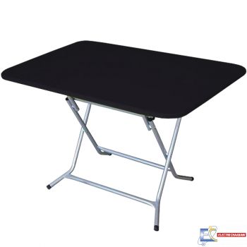 Table SOTUFAB Pliante Rectangulaire 120x80 PVC - Noir- TC0034NR