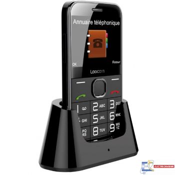 Téléphone Portable Logicom L-623 - Double SIM - Noir