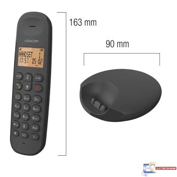 Téléphone Sans Fil DECT LOGICOM ILOA 250 Duo - Noir