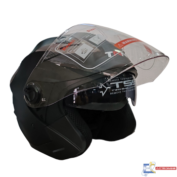 CASQUE MODEL JET TNN NOIR MATTE  - L