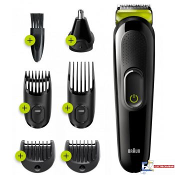 Tondeuse À Barbe Braun 6en1 Noir - MGK3221