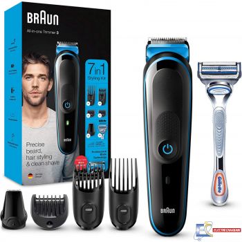 Tondeuse à barbe Braun 7en1 MGK3242 - Noir