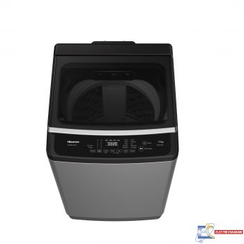 Machine à laver Automatique Top Loader Hisense WTJA1301T - 13 Kg - Silver Titanium