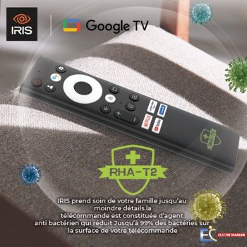 TV Led Iris 55G5010 55"  UHD Smart Google TV - Noir