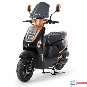 SCOOTER PISTA HR+ 110CC - NOIR/MARRON ( CARTE GRISE)