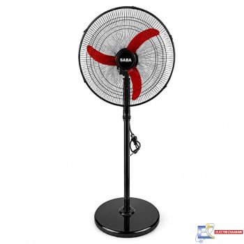 Ventilateur sur pied SABA 20" SHABAH PR.PIANO - Noir et Rouge