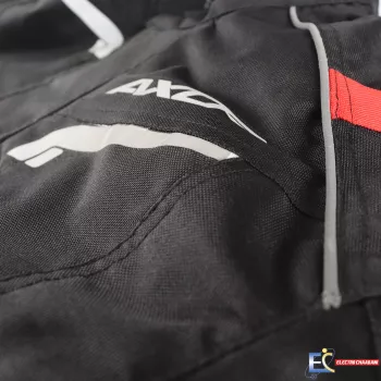 Veste Moto Axor diva pour femme - Noir/Rouge - XL