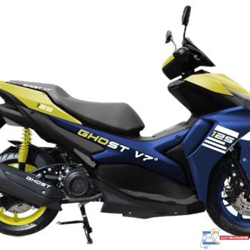SCOOTER GHOST V7 125CC - Bleu/Jaune