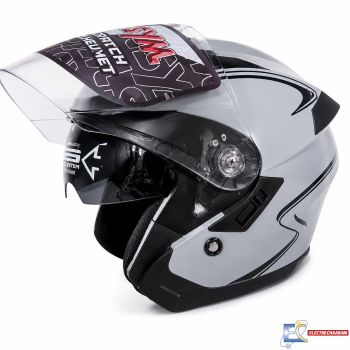 Casque sym GRIS BRILLANT - M