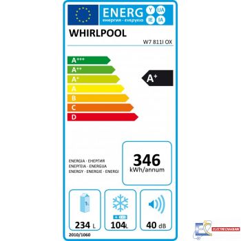 Réfrigérateur WHIRLPOOL W7811O-OX 338Litres - Inox