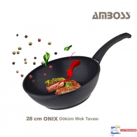 Wok AMBOSS Granite 28 cm -Noir