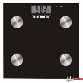 Pèse Personne Telefunken avec afficheur M02564 180 Kg - Noir M02564
