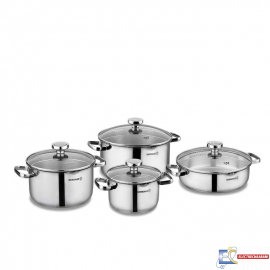 Set de Cuisine Korkmaz  Aqua de 8 Pièces - A1968 - inox