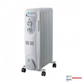Radiateur Bain d'Huile BIOLUX RB-1502 7 Éléments 1500W - Blanc