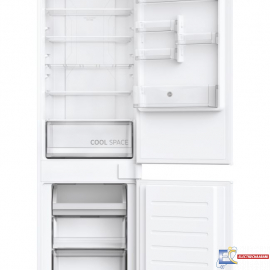 Réfrigérateur Combiné Hoover Encastrable Nofrost 341L Silver - HOBT3518FW