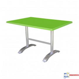 Table 110x60cm WERZALIT SOCLE ALU TC0053