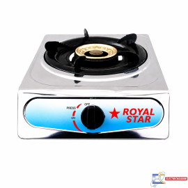 RECHAUD PLAT ROYAL STAR 1 FEUX A GAZ - INOX