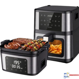 Friteuse Sans Huile KIWI KAF-5538  - 4.5 Litres - 2en1  - NOIR