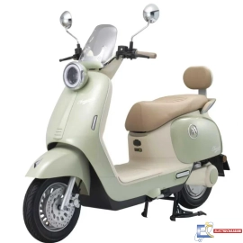 Scooter Électrique Aima Classical 800W – Vert / Beige