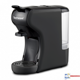 Machine à Café TECHWOOD TCA-196N Expresso 2 EN 1 Nespresso & Dusto Gusto Noir