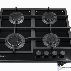 Plaque De Cuisson Encastrable Franco FR-447 BF - 4 Feux - Vitro Noir - 60 cm