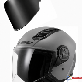 CASQUE LS2 AIRFLOW 2 NARDO GREY + Visière fumée - L