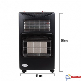 Chauffage à gaz combiné COALA 4200 Watts - Noir RGC-Combine