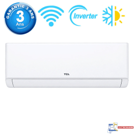 Climatiseur TCL TAC-12CHSA/ZG21 12000 BTU Tropicalisé Smart Inverter Chaud Froid - Blanc