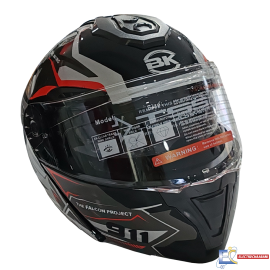 CASQUE B.K 909 GLOSSY NOIR / M