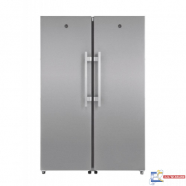 Réfrigérateur HOOVER Side By Side Twins - Inox - 120 Cm - HLF1864XM + HFF1864XM