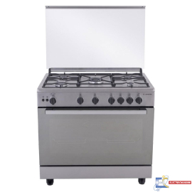 Cuisinière ARISTON ARR9GGF23125XNA - 5 Feux à Gaz - 90cm - INOX