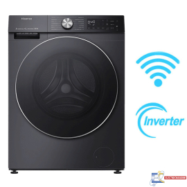 Lave Linge séchante HISENSE WDSE1214VJMWB Smart Inverter - 12Kg - Inox
