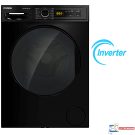 Machine à Laver Hyundai HYN-WM814001.B02 Inverter - 8 Kg - 1400 Trs - Noir