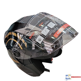 CASQUE MODEL JET PISTA NOIR/GOLD  - L