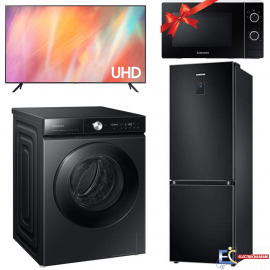Pack Samsung : Réfrigérateur + TV + Machina à Laver + Micro-Onde Gratuit