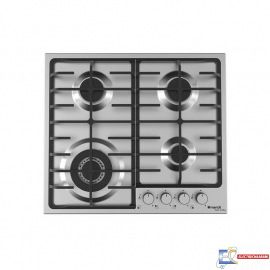 Plaque de cuisson Gaz encastrable Nardi VG43AVX - Inox - 4 Feux