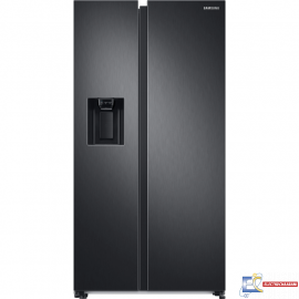 Réfrigérateur Samsung Side by Side RS68 Twin Cooling avec distributeur d'eau 609L - Noir