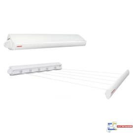 Séchoir Mural LEIFHEIT Rollfix 210 Longline - 83040 - Blanc