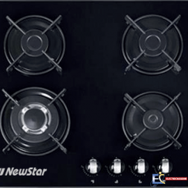 Plaque De Cuisson NEWSTAR 3+1 GEBF 4 Feux 60 cm - Noir