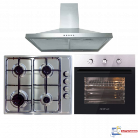 Pack Encastrable  Four + Plaque de Cuisson AUXSTAR + Hotte NEWSTAR