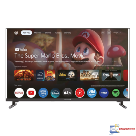Televiseur MAXWELL 50" MAX-Q50MG60 QLed 4K Smart Google Tv avec Recepteur Integre - Noir